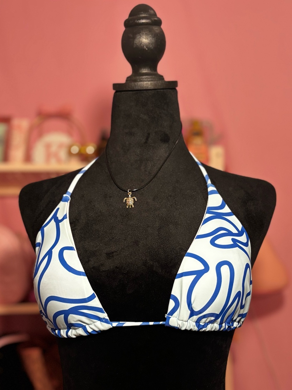 Brand New, Never Worn! Light & Dark Blue Bikini Top🩵💙cute & comfortable!
